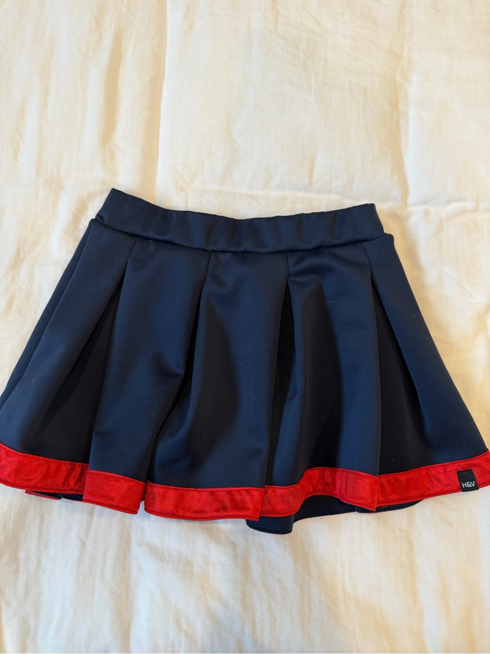 University of Arizona Pleated Mini Skirt with Red Hem